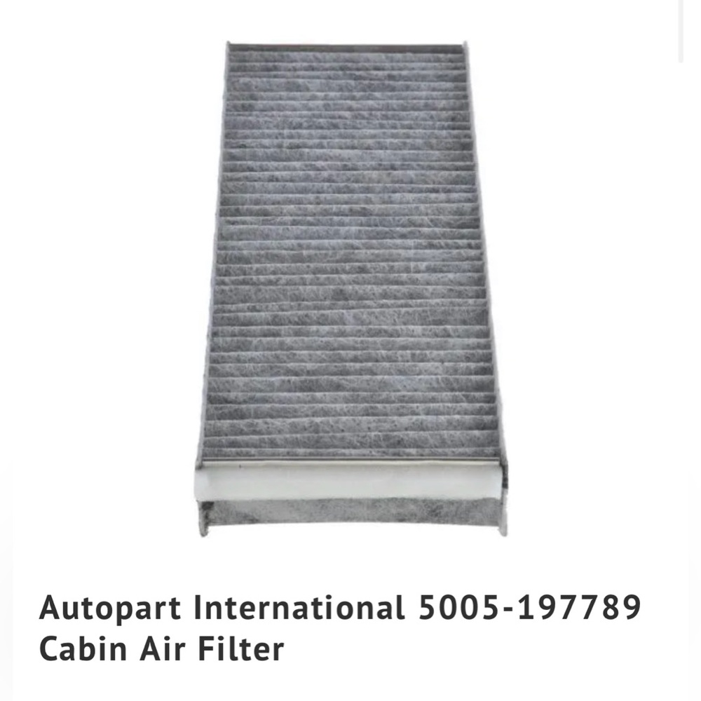 4 Cabin Air Filters 5005-197789